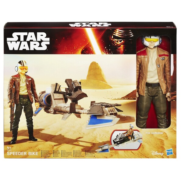 Figurina 30 cm con veicolo Star Wars – Poe Dameron
