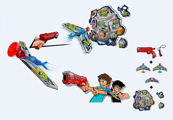 Set di gioco Sky Challenger: Attack