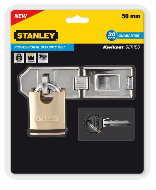 Cadenas Stanley S742-009 in ottone: sicurezza compatta e affidabile