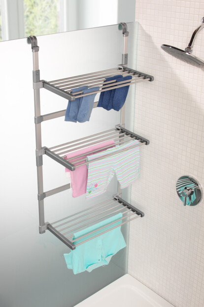 Stendibiancheria da doccia da sospendere: soluzione salvaspazio