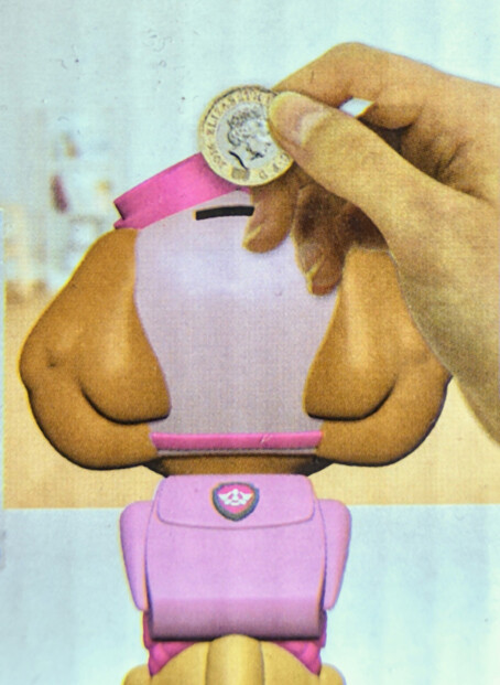 Salvadanaio da dipingere Paw Patrol - Skye