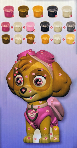 Salvadanaio da dipingere Paw Patrol - Skye