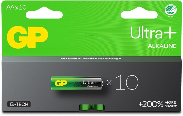 10 batterie alcaline AA / LR6 Ultra Plus 1,5 V