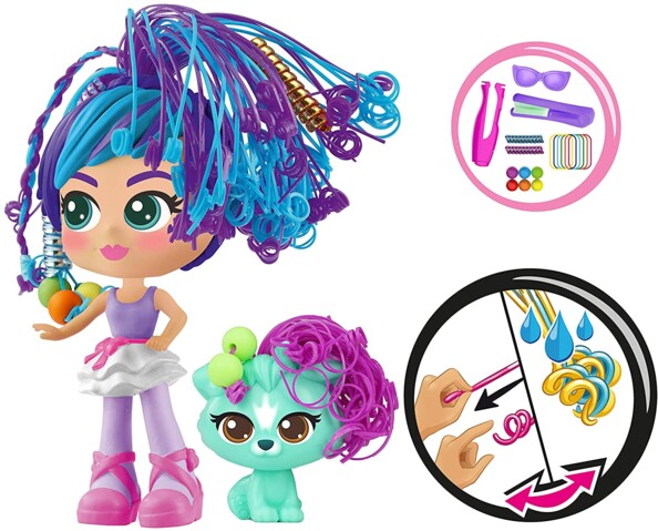 CurliGirls Rosli & Koda – bambola ballerina con capelli magici