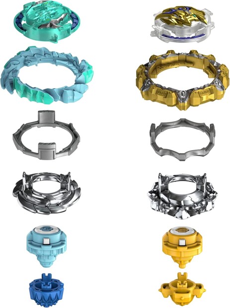 Beyblade Burst QuadDrive R7 vs GB7 doppia potenza e strategia in arena