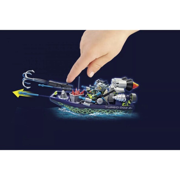 Playmobil Shark Team avventura in mare con la barca a arpione