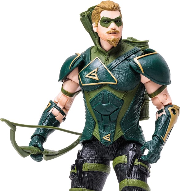 Green Arrow DC Multiverse il vigilante con l’arco in azione