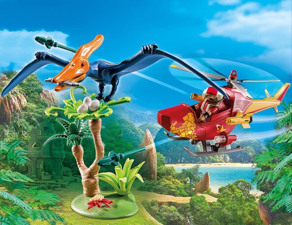 Playmobil 9430 Elicottero con Pteranodonte – avventura preistorica in volo
