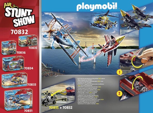 Playmobil Air Stuntshow Jet Aquila 70832 acrobazie spettacolari nel cielo