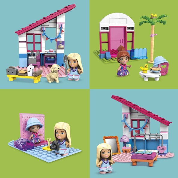 Barbie Building Sets HBF32 costruisci e gioca con stile