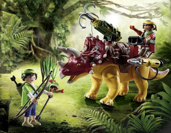 Playmobil Dino Rise: Triceratopo e Soldati