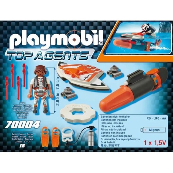 Playmobil Spy Team missioni subacquee con il propulsore spia