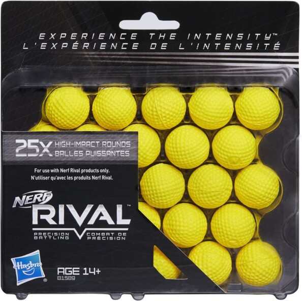 Nerf Rival  confezione da 25 palline per ricariche veloci