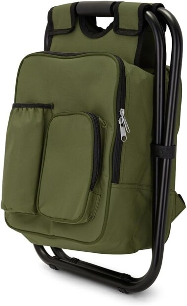 Sedia zaino isotermica verde con borsa termica