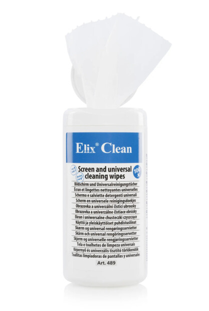 100 salviette detergenti ELIX Clean per schermi e superfici