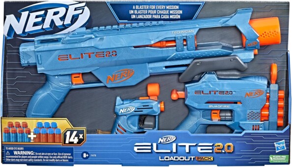 Pack 2 Nerf Elite 2.0: duelli e azione per due giocatori
