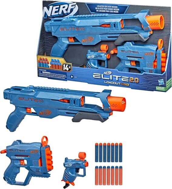 Pack 2 Nerf Elite 2.0: duelli e azione per due giocatori