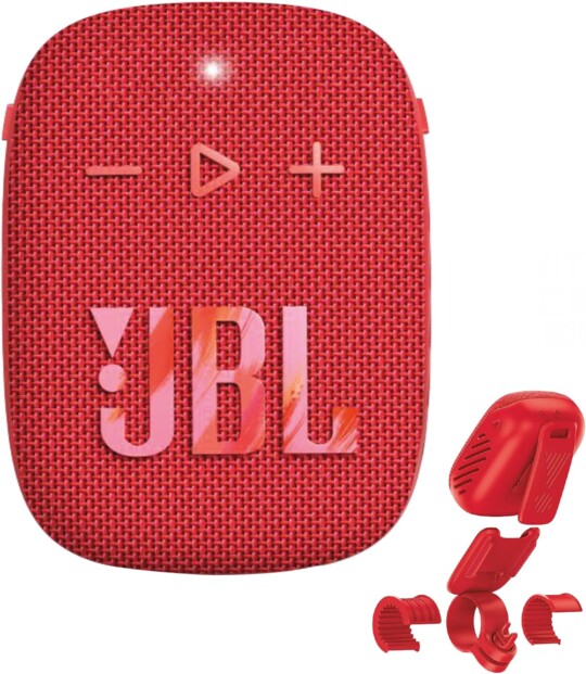 Altoparlante bluetooth JBL Wind 3S rosso per bici e moto