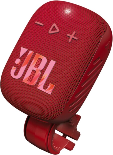 Altoparlante bluetooth JBL Wind 3S rosso per bici e moto