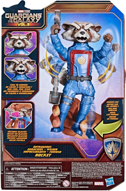 Guardiani della Galassia Vol. 3 Rocket Audace : action figure ufficiale Marvel