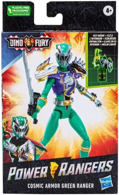 Power Ranger Verde Cosmic Armor Dino Fury potenza e coraggio galattico