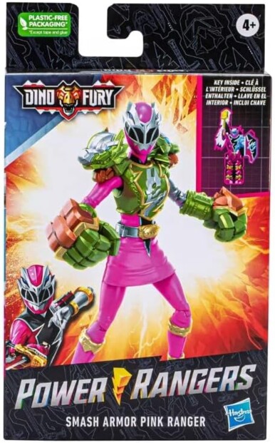 Power Ranger Rosa Smash Armor Dino Fury forza, stile e coraggio