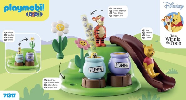 Playmobil 1.2.3 Winnie the Pooh e Tigro – Giardino delle Api