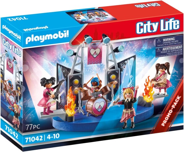 PLAYMOBIL City Life 71042 Rock: concerto e divertimento