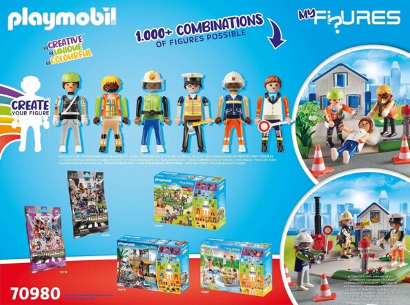 Playmobil My Figures Soccorritori crea la tua squadra di salvataggio