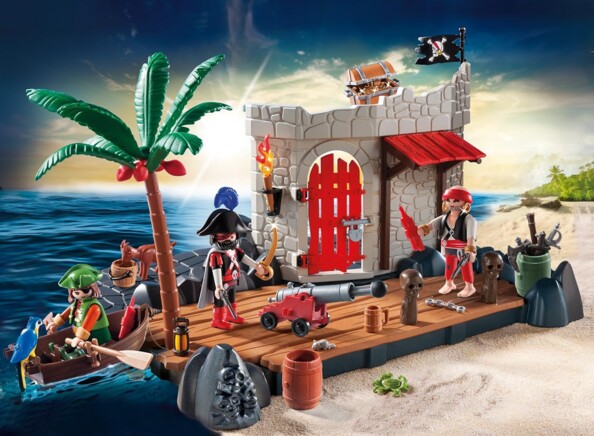 Playmobil 6146 Forte dei Pirati SuperSet – fortezza marittima completa