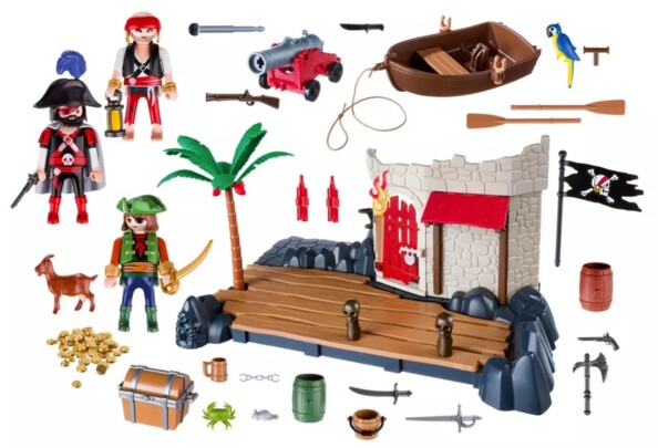 Playmobil 6146 Forte dei Pirati SuperSet – fortezza marittima completa