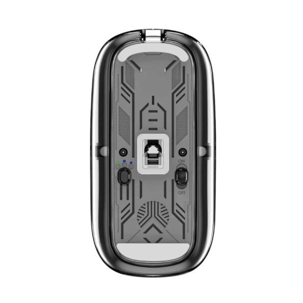 Mouse wireless trasparente bluetooth e RF