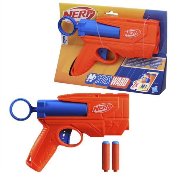 NERF N Series Ward Blaster compatto con 2 dardi N1