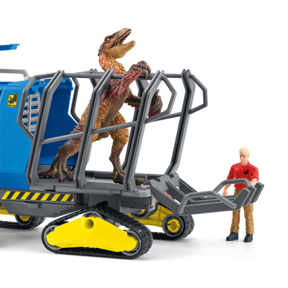 Schleich DINOSAURS Veicolo di cattura Dino con Dakotaraptor e Ranger Flynn