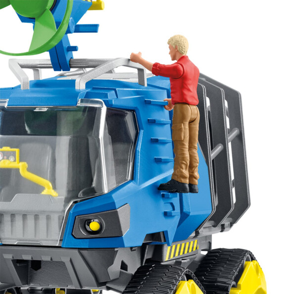 Schleich DINOSAURS Veicolo di cattura Dino con Dakotaraptor e Ranger Flynn