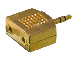  
Adattatore doppio jack femmina a jack maschio dorato Philips