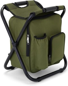 Sedia zaino isotermica verde con borsa termica