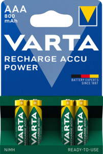 Batterie Ricaricabili Varta AAA 800mAh Special DECT - Confezione da 4