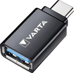 Adattatore USB A USB C Varta nero per smartphone e tablet