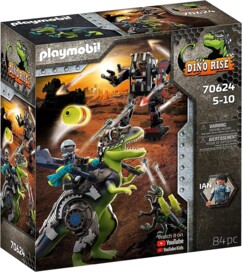 Playmobil 70624 T-Rex Battle of the Giants : battaglia epica dino vs mech