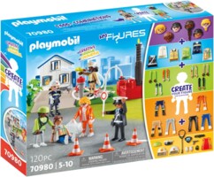 Playmobil My Figures Soccorritori  crea la tua squadra di salvataggio