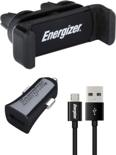 Supporto auto con caricatore e cavo micro USB – praticità in viaggio