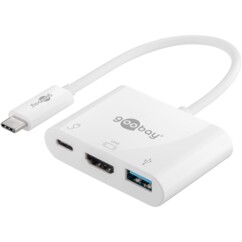 Adattatore USB-C multiporta con HDMI 4K, USB 3.2 e Power Delivery 60 W