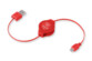 Cavo Retrak USB / Micro USB retrattile 1 m rosso  praticità e stile