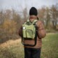 Sedia zaino isotermica verde con borsa termica