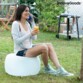 Poltrona gonfiabile LED: relax e luce d’atmosfera