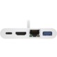 Adattatore USB-C multiporta 4 in 1 con HDMI 4K, Gigabit Ethernet e Power